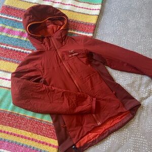 Arc'teryx Burgundy Hooded Jacket